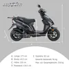 LuXXon Motorroller Prime 2, 50 ccm, 45 km/h, Euro 5, 10 Produktbild-Vorschau 7