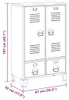 vidaXL Szafa w stylu industrialnym antracyt 67x35x107 cm Podgląd zdjęcia produktu 7