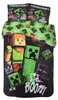 Set di lenzuola Minecraft Creeper, 2 pezzi, 135 x 200 cm, Anteprima dell’immagine prodotto 1