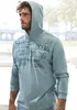 JOHN DEVIN Kapuzenshirt petrol bedruckt Größe L Produktbild-Vorschau 3