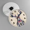 Wanduhr - Rund - Glasuhr - Charakter Hirsch Illustration Produktbild-Vorschau 2