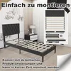 LZQ Polsterbett 90 x 200 cm  Einzelbett mit Leder Kopfteil, Produktbild-Vorschau 6