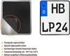 Kennzeichenhalter Motorrad 180x200 Klett Produktbild-Vorschau 3