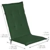 Beautissu Cuscino per sedia da giardino Loft HL Verde Anteprima dell’immagine prodotto 4