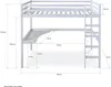 Homestyle4u 1899, Kinder Hochbett mit Schreibtisch, Produktbild-Vorschau 7