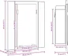 vidaXL LED koupelnová zrcadlová skříňka černá 40x12x45 cm Náhled obrázku produktu 5