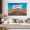 MuchoWow® Wandteppich Wandbehang Autoreise - Amerika - Produktbild-Vorschau 2
