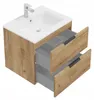 Szafka Łazienkowa 60 x 46 cm Dąb Craft Złoty Wisząca Podgląd zdjęcia produktu 3