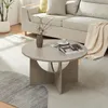 Couchtisch 'Rindal' rund 80 x 42 cm Betonoptik, hell Produktbild-Vorschau 2