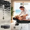 Table de massage pliante à 3 zones - noir Voir les images du produit 4