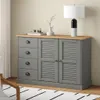vidaXL Sideboard mit Schubladen VIGO 113x40x75 cm Produktbild-Vorschau 1