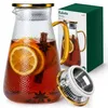 Kuketo | Szklany czajniczek z sitkiem 1,8 l - Żaroodporny Podgląd zdjęcia produktu 1