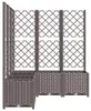 vidaXL Kvetináč s mriežkou hnedý 120x120x136 cm PP Náhľad obrázku produktu 5