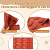 set de 3 moules à madeleine en silicone sans BPA, en forme Voir les images du produit 2
