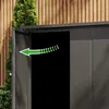 GFP Metalowa szafa ogrodowa 156x84x131 cm Przesuwan drzwi Podgląd zdjęcia produktu 9