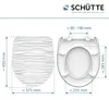 SCHÜTTE Duroplast HG WC Sitz WHITE WAVE, Toilettendeckel Produktbild-Vorschau 6