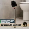 BigDean Silicone Brosse WC Set de 4 Brosse WC Noir Brosse Voir les images du produit 6