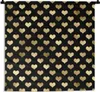 MuchoWow® Wandteppich Wandbehang Muster - Herz - Gold Produktbild-Vorschau 1