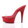DELIGHT-601 Damen Slipper von Pleaser, Transparent Rot , EU Produktbild-Vorschau 3