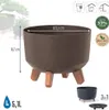 Pot de fleur 23,5cm GRACIA ECO WOOD DGRL240W-4625W café Voir les images du produit 8