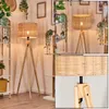 Dello Stehlampe aus Holz/Rattan in Naturfarben Produktbild-Vorschau 1