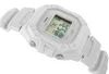 A white digital Casio watch is shown from a diagonal angle against a white background. Anteprima dell’immagine prodotto