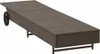 vidaXL Sonnenliege mit Rollen und Auflage Braun Poly Rattan Produktbild-Vorschau 5