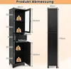 COSTWAY 170 cm hoge kast voor de badkamer, badkamerkast met Productafbeelding-voorbeeld 6
