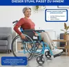 Rollstuhl Faltbar Aluminium Klappbarer Rollstuhl Leicht Produktbild-Vorschau 4