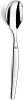 A single, polished metal spoon is shown against a white background. Anteprima dell’immagine prodotto