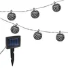 Solar Lichterkette 6 runde Lampions schwarz mit Flammen Produktbild-Vorschau 5