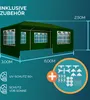 Casaria Gazebo da Giardino 3x6m Protezione UV 18m² Anteprima dell’immagine prodotto 5