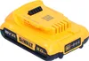 A DeWalt 18V XR 2.0 Ah lithium-ion battery pack is shown from a slightly elevated side angle on a white background. Produktbild-Vorschau
