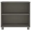 vidaXL Sideboard HAMAR Hellgrau 85x35x80 cm Massivholz Produktbild-Vorschau 3