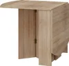 A light brown wooden drop-leaf table is shown against a white background. Náhled obrázku produktu