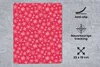 MuchoWow® Mauspad Mousepad Schneeflocke - Rot - Weiß - Produktbild-Vorschau 3