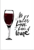 MuchoWow® Poster Wein Zitat "all you need is love and a Produktbild-Vorschau 1