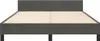 vidaXL Bettgestell ohne Matratze Dunkelgrau 140x200 cm Samt Produktbild-Vorschau 3