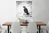 MuchoWow® Poster Eine Dohle im Schnee im Winter 75x75 cm - Produktbild-Vorschau 2