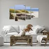 Bild auf Leinwand - Leinwandbild - 4 Teile - Strand Möwen Produktbild-Vorschau 6