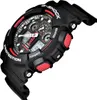 A black G-Shock watch with red accents is shown against a white background. Náhľad obrázku produktu
