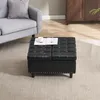 okwish Aufbewahrungs-Hocker quadratischer Aufbewahrungsbank Produktbild-Vorschau 2