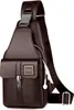 Herren Crossbody Bag aus echtem Leder - Wasserdichte Produktbild-Vorschau 1