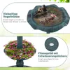 COSTWAY Mangeoire pour oiseaux avec lampe solaire, pot de Voir les images du produit 6
