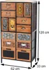 Apothekerkommode HWC-L38, Schubladenschrank Kommode Regal Produktbild-Vorschau 8
