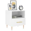 vidaXL Stolik nocny biały 40x35x47,5 cm materiał Podgląd zdjęcia produktu 9