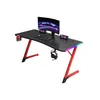 A gaming desk with a monitor, keyboard, mouse, and headphones. Produktbild-Vorschau