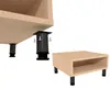 Verstellbare Stahlmöbelfüße 6 cm mit Montageplatte, Produktbild-Vorschau 5