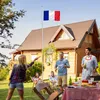 Mât de drapeau en aluminium à hauteur réglable - France Voir les images du produit 9