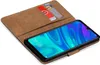 A book-style phone case with two cards inserted, showing a smartphone screen. Anteprima dell’immagine prodotto
